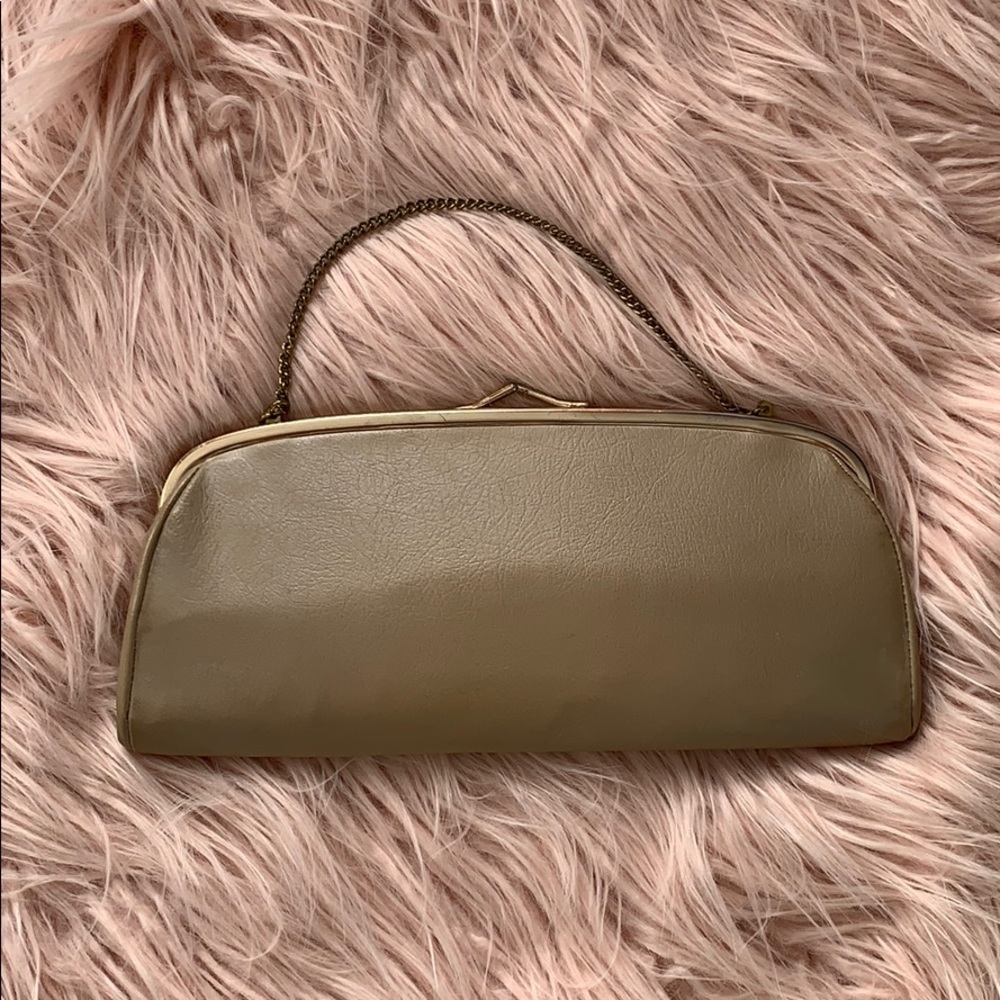 Tan Clutch